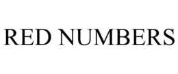 RED NUMBERS trademark