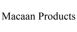 MACAAN PRODUCTS trademark