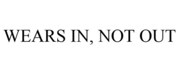WEARS IN, NOT OUT trademark