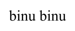 BINU BINU trademark