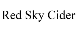 RED SKY CIDER trademark