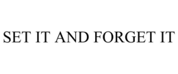 SET IT AND FORGET IT trademark