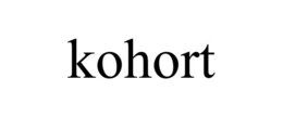 KOHORT trademark