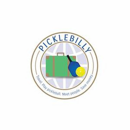 PICKLEBILLY TRAVEL. PLAY PICKLEBALL. MEET PEOPLE. SAVE MONEY trademark
