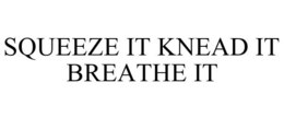 SQUEEZE IT KNEAD IT BREATHE IT trademark