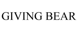 GIVING BEAR trademark