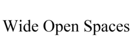 WIDE OPEN SPACES trademark