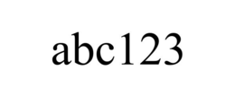 ABC123 trademark