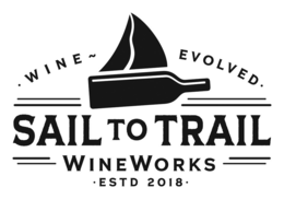 SAIL TO TRAIL WINEWORKS · WINE ~ EVOLVED ·  · ESTD 2018 · trademark