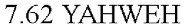 7.62 YAHWEH trademark