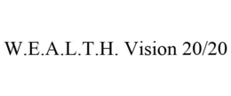 W.E.A.L.T.H. VISION 20/20 trademark