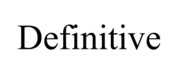 DEFINITIVE trademark