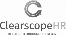 C CLEARSCOPEHR BENEFITS · TECHNOLOGY · RETIREMENT trademark