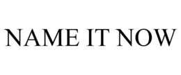 NAME IT NOW trademark