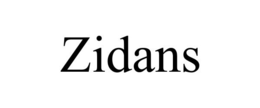 ZIDANS trademark