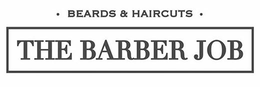 · BEARDS & HAIRCUTS · THE BARBER JOB trademark