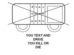 YOU TEXT AND DRIVE YOU KILL OR DIE trademark
