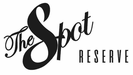 THE SPOT RESERVE trademark