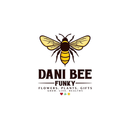 DANI BEE FUNKY FLOWERS. PLANTS. GIFTS. GROW. LIVE. HEALTHY. trademark