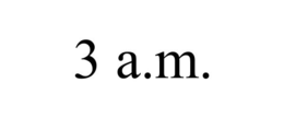3 A.M. trademark