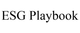 ESG PLAYBOOK trademark