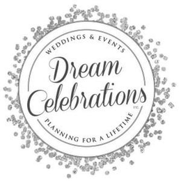 DREAM CELEBRATIONS INC. WEDDINGS & EVENTS PLANNING FOR A LIFETIME trademark
