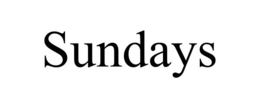 SUNDAYS trademark