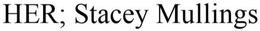 HER; STACEY MULLINGS trademark