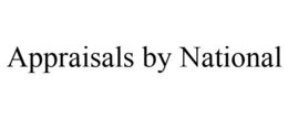 APPRAISALS BY NATIONAL trademark