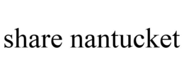 SHARE NANTUCKET trademark