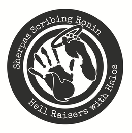SHERPAS SCRIBING RONIN HELL RAISERS WITH HALOS trademark