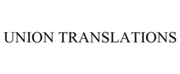 UNION TRANSLATIONS trademark