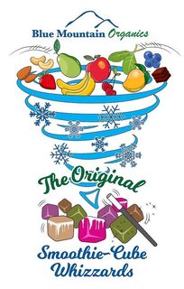 BLUE MOUNTAIN ORGANICS THE ORIGINAL SMOOTHIE-CUBE WHIZZARDS trademark