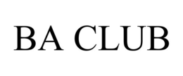 BA CLUB trademark