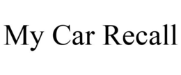 MY CAR RECALL trademark