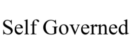SELF GOVERNED trademark