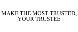 MAKE THE MOST TRUSTED, YOUR TRUSTEE trademark