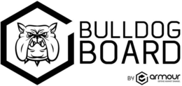 BULLDOG BOARD BY ARMOUR DEFEND AGAINST DAMAGE. trademark