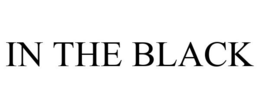 IN THE BLACK trademark