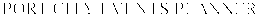PORT CITY EVENTS PLANNER trademark