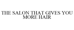 THE SALON THAT GIVES YOU MORE HAIR trademark