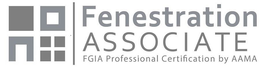 FENESTRATION ASSOCIATE FGIA PROFESSIONAL CERTIFICATION BY AAMA trademark