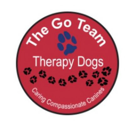 THE GO TEAM THERAPY DOGS CARING COMPASSIONATE CANINES trademark