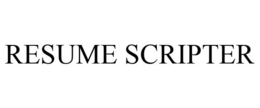 RESUME SCRIPTER trademark
