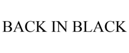 BACK IN BLACK trademark