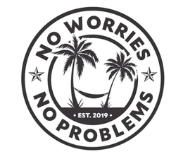 NO WORRIES NO PROBLEMS · EST. 2019 · trademark