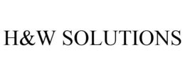 H&W SOLUTIONS trademark