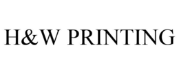 H&W PRINTING trademark