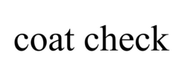 COAT CHECK trademark
