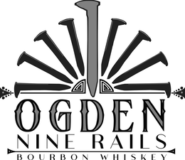 OGDEN NINE RAILS BOURBON WHISKEY trademark